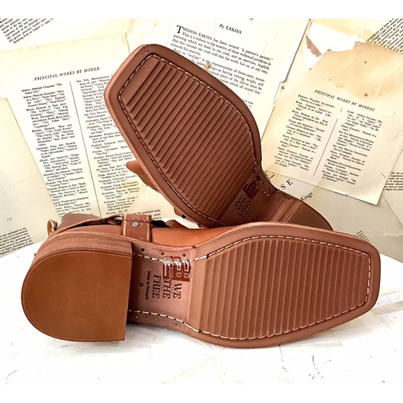 Free People We The Free Briggs Crop Rider Boot Eucalyptus Tan Brown - Picture 11 of 12